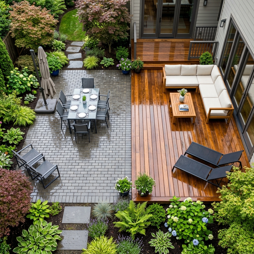 Clean deck and patio